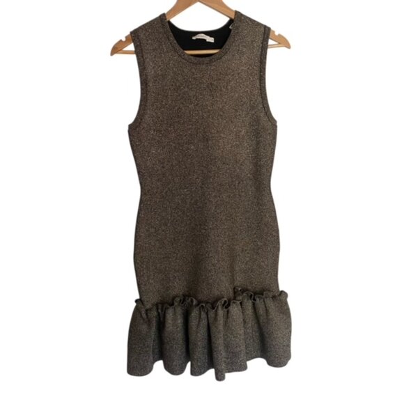 A.L.C. Kilmer Metallic Knit Dress with Tulip Bottom Medium - Picture 2 of 5